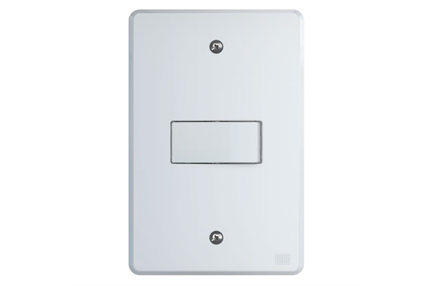 Conjunto de Interruptor Paralelo 10a 250v com Placa 4x2 Equille Branco - WEG