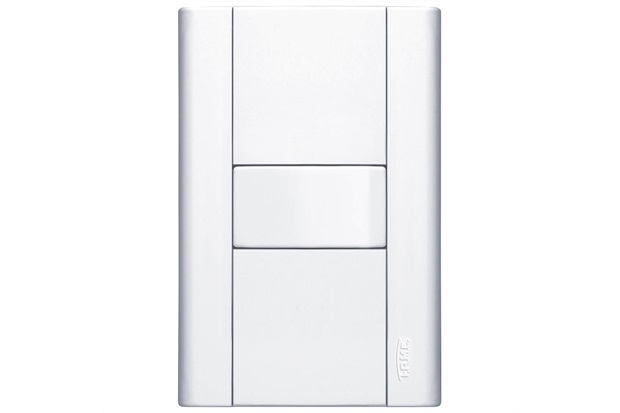 Conjunto Interruptor Simples com Placa Modulare 10a 250v Branco - Fame