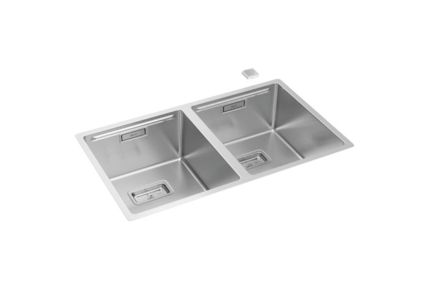 Cuba Dupla Para Cozinha Em Inox Wish 745x201cm Cromada Deca Candc 1180