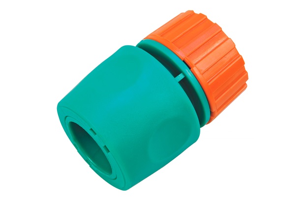 Engate Rápido com Aquastop para Mangueira 1/2'' Laranja E Verde - Tramontina 