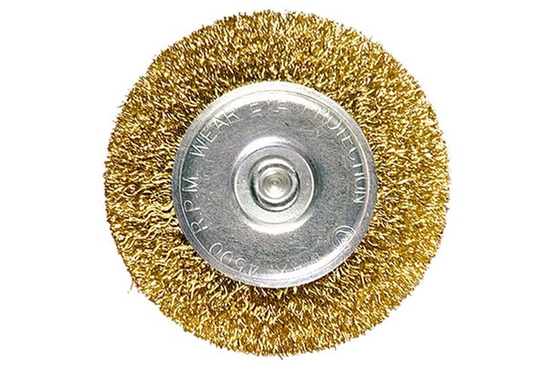 Escova Circular em Aço 100mm Dourada - MTX
