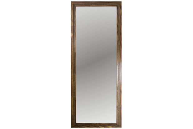 Espelho Emoldurado em Mdf 67x172cm Madeira Ouro - Euroquadros