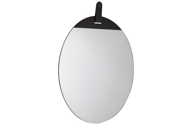Espelho Redondo em Metal 50x50cm Preto - Mart 