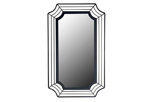 Espelho Retangular Metal Urban 35x60cm Preto - Casanova