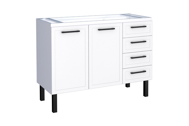 Gabinete Apolo Flat 120 em Aço 117x91cm Branco - Cozimax