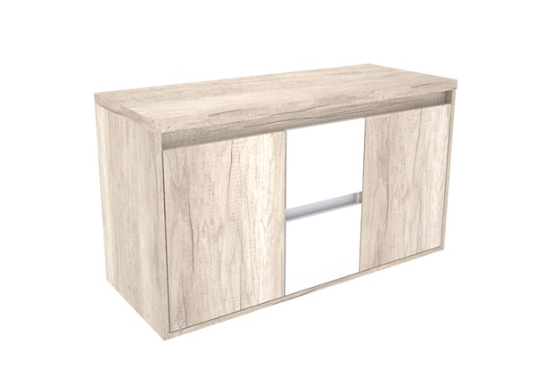 Gabinete para Banheiro em Mdf Pádua 100x56,2cm Mezzo Blanco - Darabas Agardi