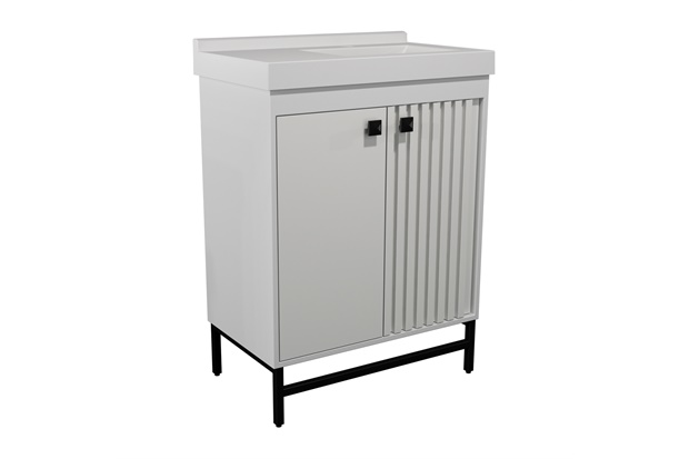 Gabinete para Banheiro Pedra Illinois 88x66cm Branco - Venturi