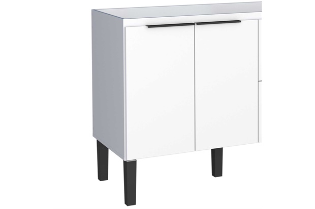 Gabinete para Cozinha em Madeira Cisne 85x114cm Branco - Cozimax