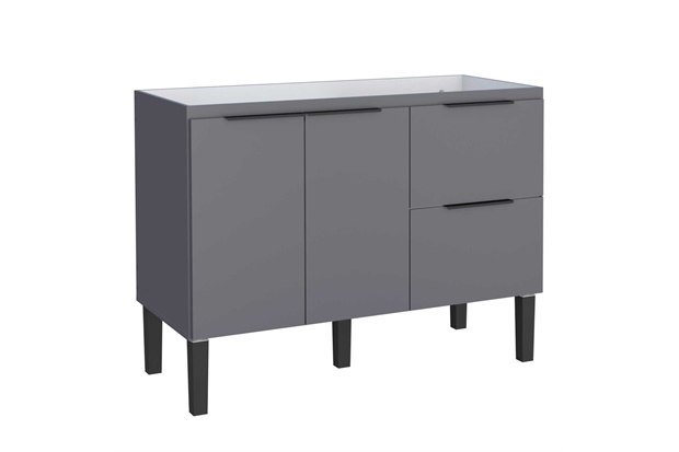 Gabinete para Cozinha em Madeira Cisne 85x114cm Cinza - Cozimax