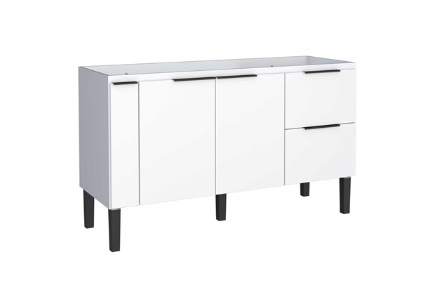 Gabinete para Cozinha em Madeira Cisne 85x144cm Branco - Cozimax