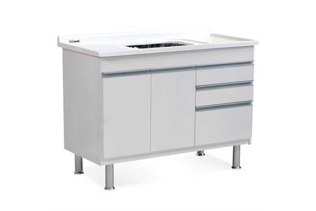 Gabinete para Cozinha em Mdf Ferrara 120x70cm Branco - Corso