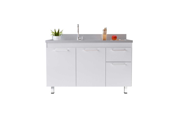 Gabinete para Cozinha em Mdf Kaus 84,5x113,5cm Branco - Cerocha