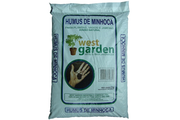 Húmus de Minhoca 2kg - West Garden