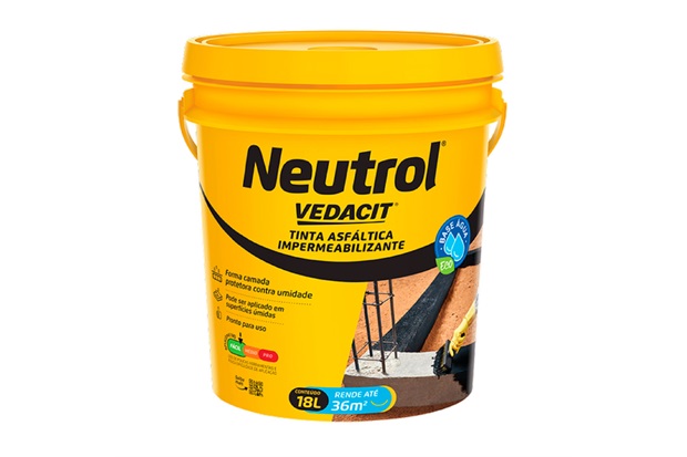 Impermeabilizante Asfáltico Neutrol Acqua 18 Litros - Vedacit
