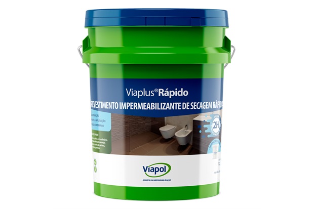 Impermeabilizante Viaplus Rápido Cinza 12,5 Kg - Viapol  