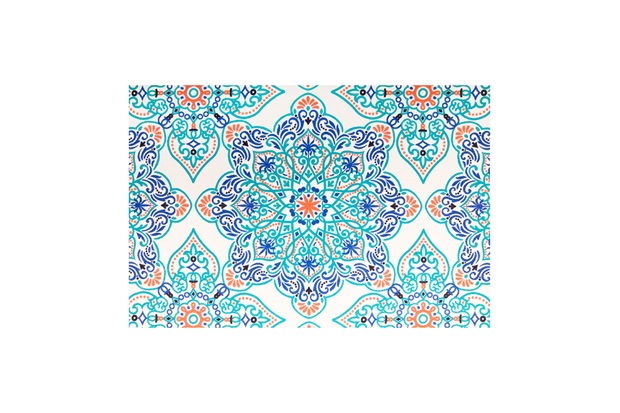Jogo Americano Textilene 45 X 30cm Arte Mandala Verde - Uzoo
