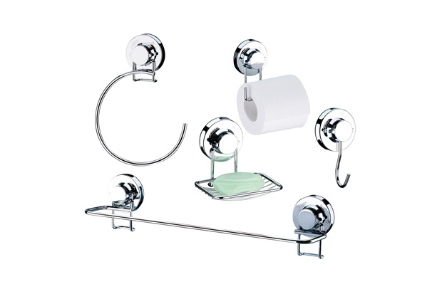 Kit de Acessórios para Banheiro com Ventosa 5 Peças - Future