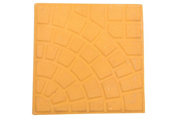 Ladrilho Hidráulico Firenze Amarelo com 5 Peças 30,7x30,7cm - Cimartex