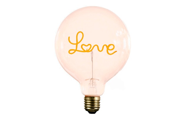 Lâmpada Decorativa para Abajur Love Luz Amarela - Casanova