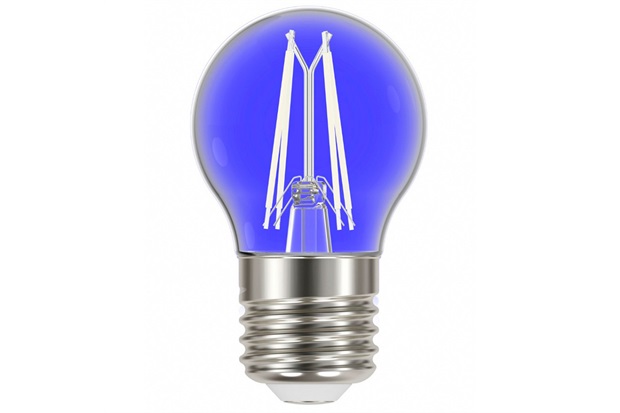 Lâmpada Led com Filamento Color Bolinha G45 4w Autovolt Luz Azul - Taschibra  