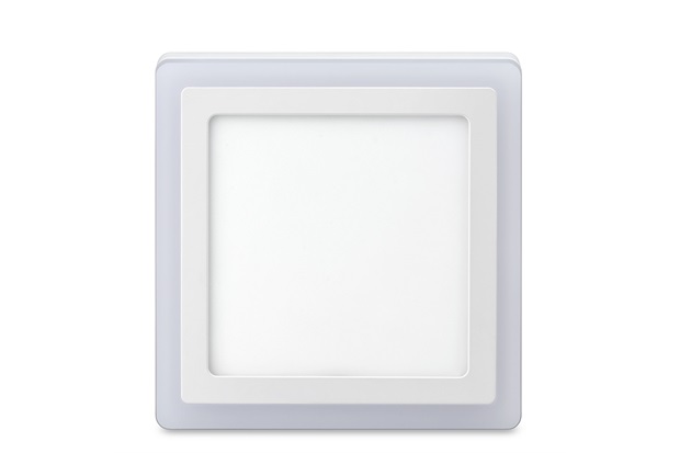 Luminária de Led de Sobrepor Quadrada 3 Estágios Downlight 18w+6w Bivolt Branca 3000-6500k - Elgin