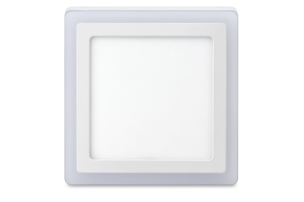 Luminária de Led de Sobrepor Quadrada 3 Estágios Downlight 18w+6w Bivolt Branca 6500k - Elgin