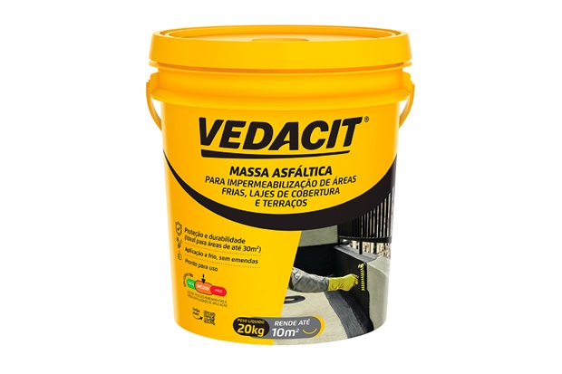 Massa Asfáltica Impermeabilizante 20kg Preto - Vedacit