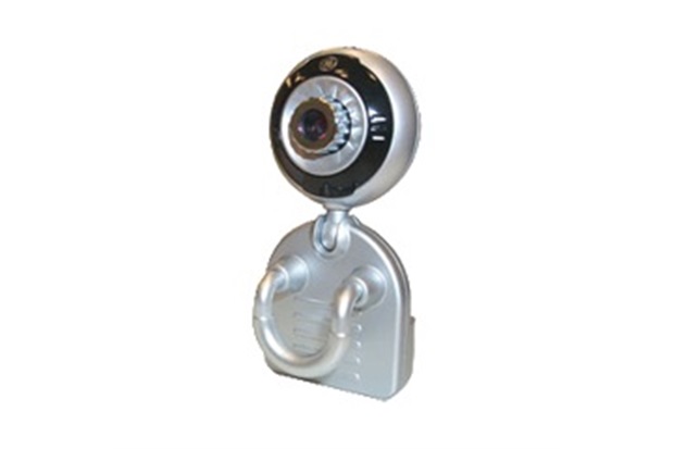 Mini Webcam com Microfone 350k Pixel Prata - GE