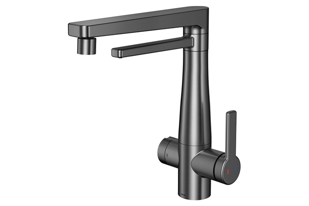 Misturador Monocomando para Cozinha de Mesa com Purificador de Água Nova Vitalis Grafite Escovado - Docol