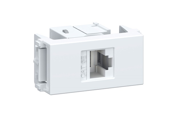 Módulo de Tomada Rj45 Cat 5e Esatta Branco - WEG