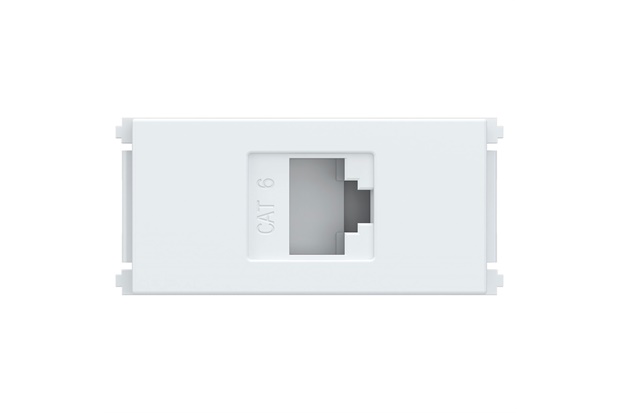 Módulo de Tomada Rj45 Cat 6 Esatta Branco - WEG