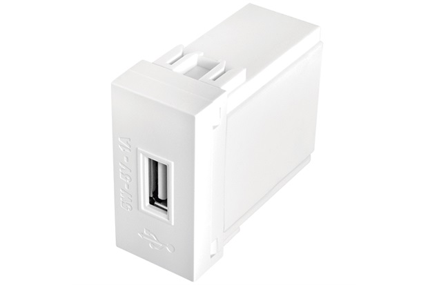 Módulo para Tomada Usb Habitat 1a 5v 5w Branco - Fame