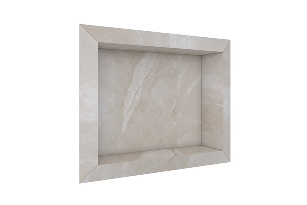 Nicho de Embutir em Porcelanato Polido Diamante 40x30cm Bege - Cozimax