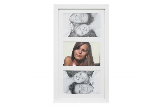 Painel Insta para 3 Fotos com Paspatur 18x38cm Branco - Kapos