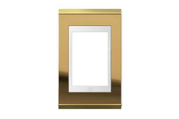 Placa 4x2 para 3 Módulos Refinatto Concept Ouro E Branco - WEG