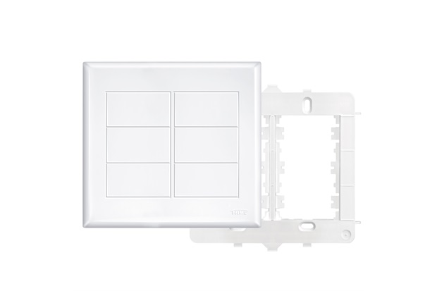 Placa 4x4 com Suporte Cega Evidence Branco - Fame