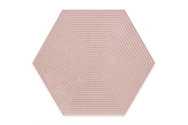 Porcelanato Borda Bold Love Hexa Matte Lux Rosa 17,4x17,4cm Caixa com 10 Unidades - Portinari 