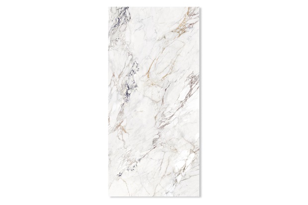 Porcelanato Micro Cristal Retificado Breccia Capraia 120x250cm Branco - Roca