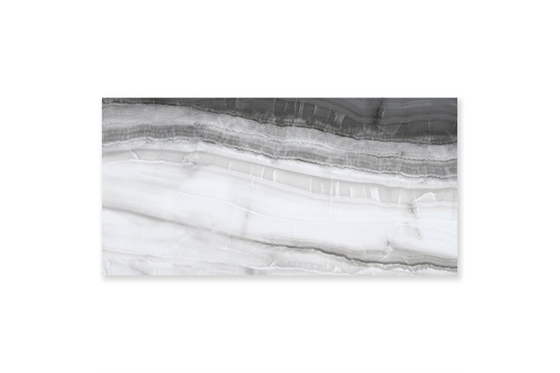 Porcelanato Onix Grafite Polido Retificado Branco 120x240cm - Eliane            