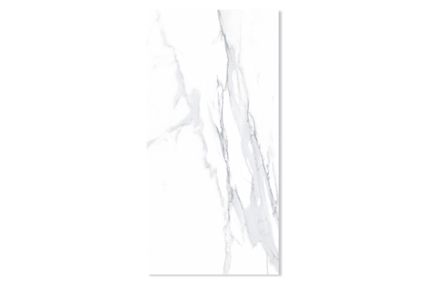 Porcelanato Polido Retificado Calacata Light 60x120cm Branco - Roca