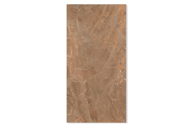 Porcelanato Polido Retificado Marble Sorrento 60x120cm Marrom - Roca