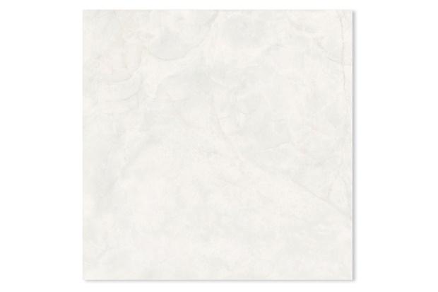 Porcelanato Polido Retificado Onice Crema Lux 120x120cm Branco - Biancogres