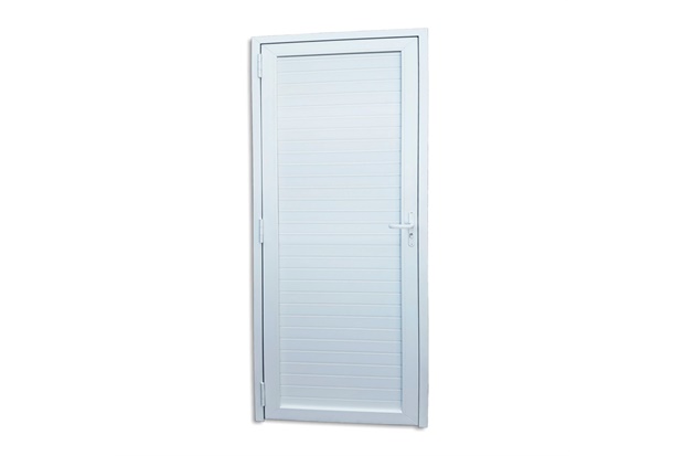 Porta de Giro Direita Itec com Palheta em Pvc 216x70cm Branca - Brimak