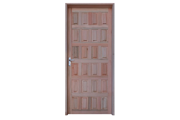 Porta Externa Direita Eucalipto Maciça 210x70cm Eucalipto - Grantok