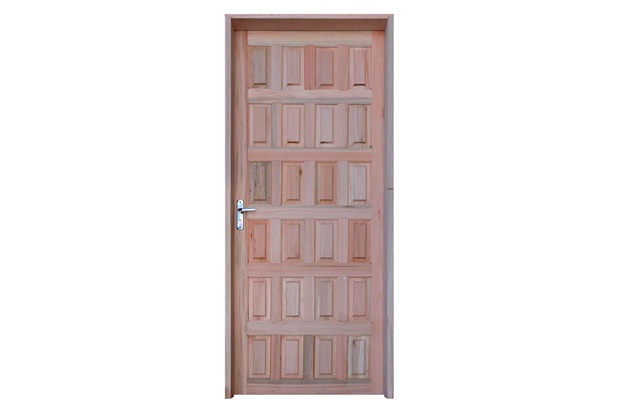 Porta Externa Direita Eucalipto Maciça 210x90cm Eucalipto - Grantok