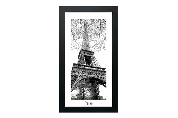 Quadro Decorativo com Vidro Torre Eiffel 30x55cm - Kapos