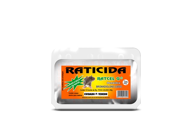 Ratcel G Raticida Isca de Dose Única 250g - Tecnocell 