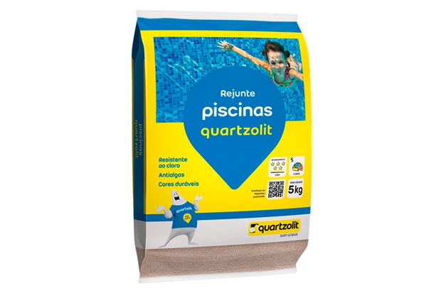 Rejunte para Piscina Azul Celeste 5kg - Quartzolit 