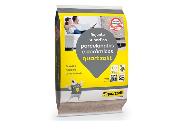 Rejunte para Porcelanatos E Cerâmicas Marrom Tabaco 5kg - Quartzolit 