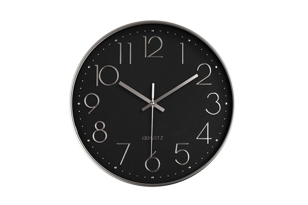 Relógio de Parede 30cm Preto - Casanova